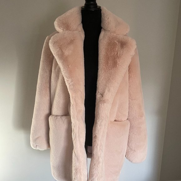 Apparis Jackets & Blazers - Pink faux fur Apparis Coat